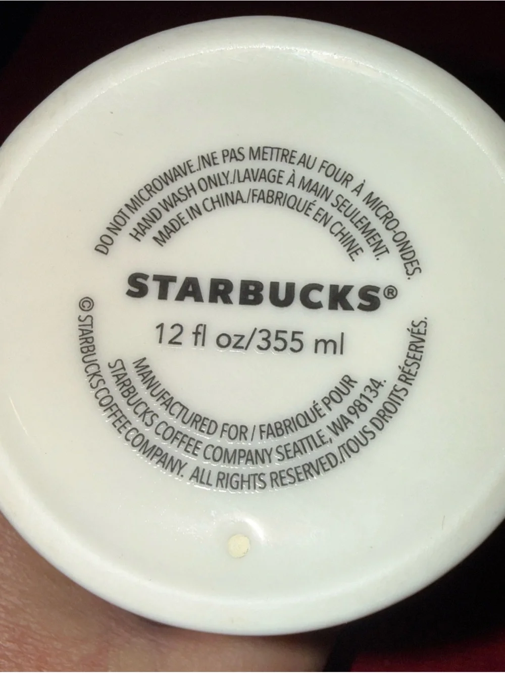RARE Starbucks Nevada Desert Night Moon Ceramic Travel Tumbler Mug 12oz PRISTINE
